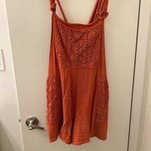 Jen’s Pirate Booty Orange Romper